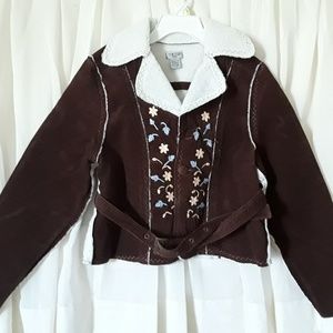 Venus Short Brown jacket With Belt